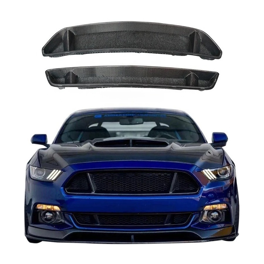 2015-2017  for Mustang Coupe 2-Door GT Style Carbon Fiber Front Bumper Grille High Performance Car Parts